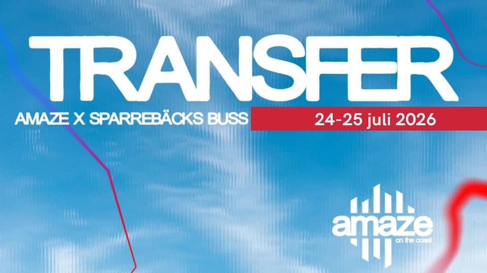 Transfer event med Sparrebäcks Buss och Amaze, 24-25 juli 2026.
